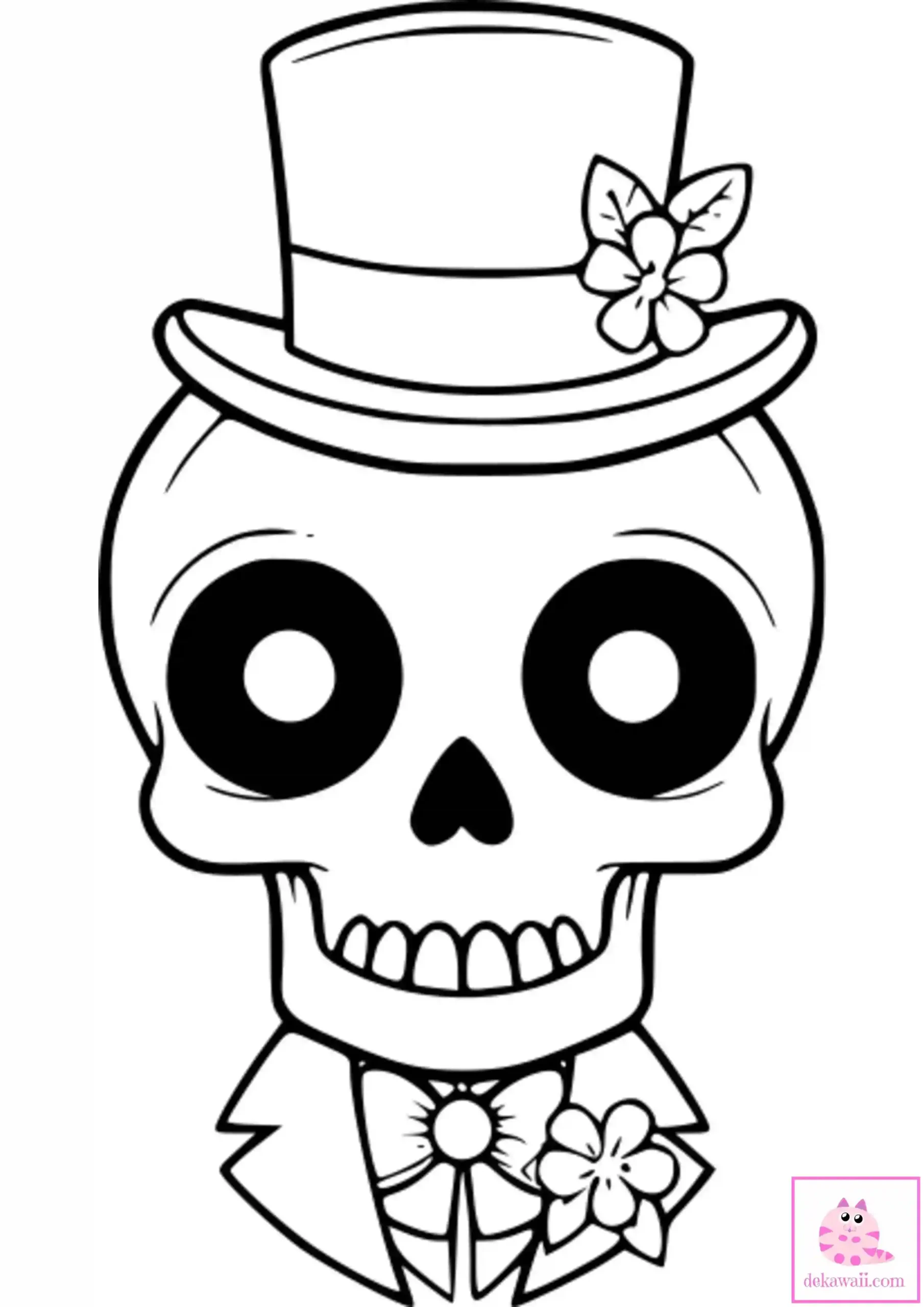 Dibujos de halloween calavera gorro