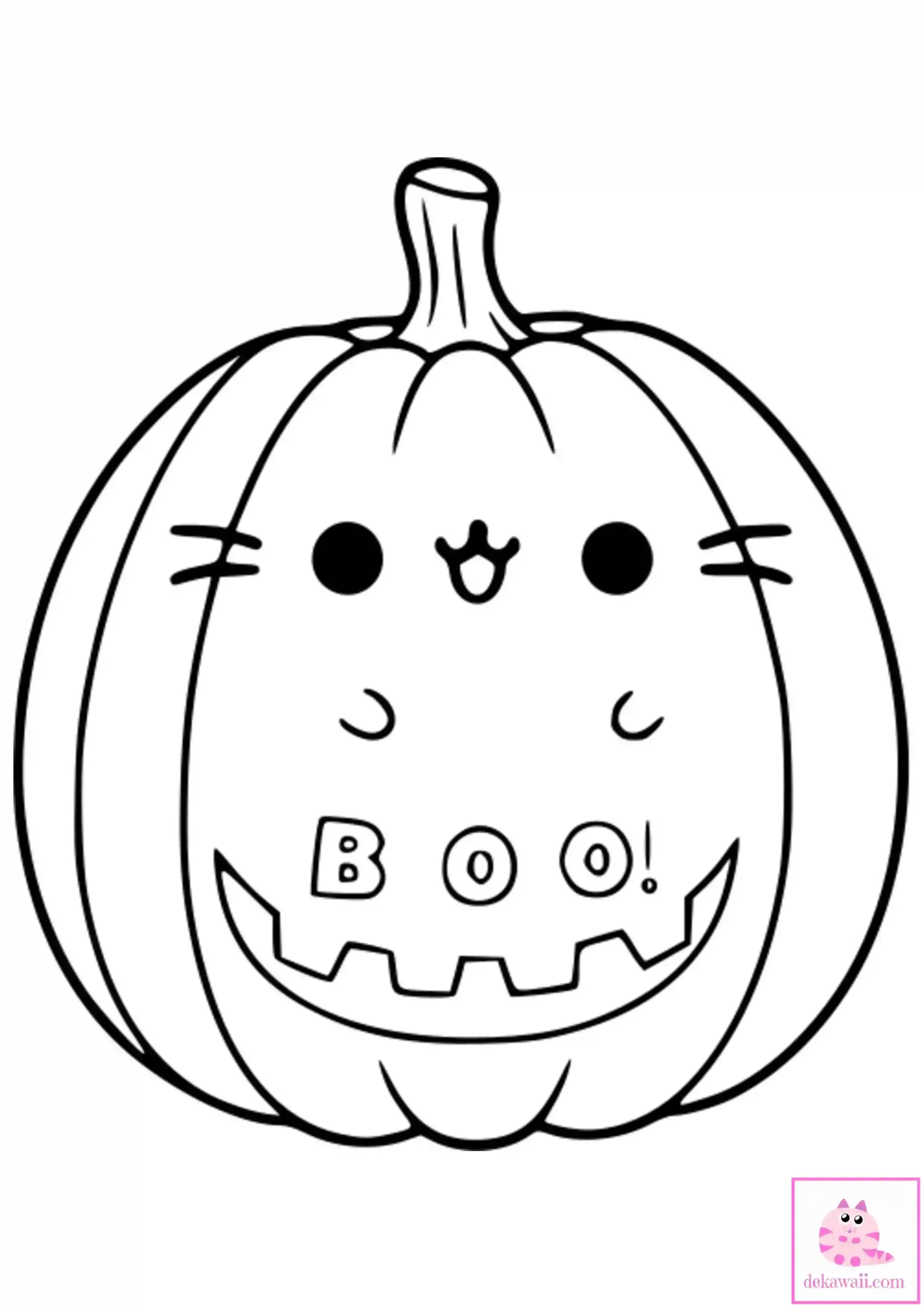 Dibujos de halloween gatito calabaza boo