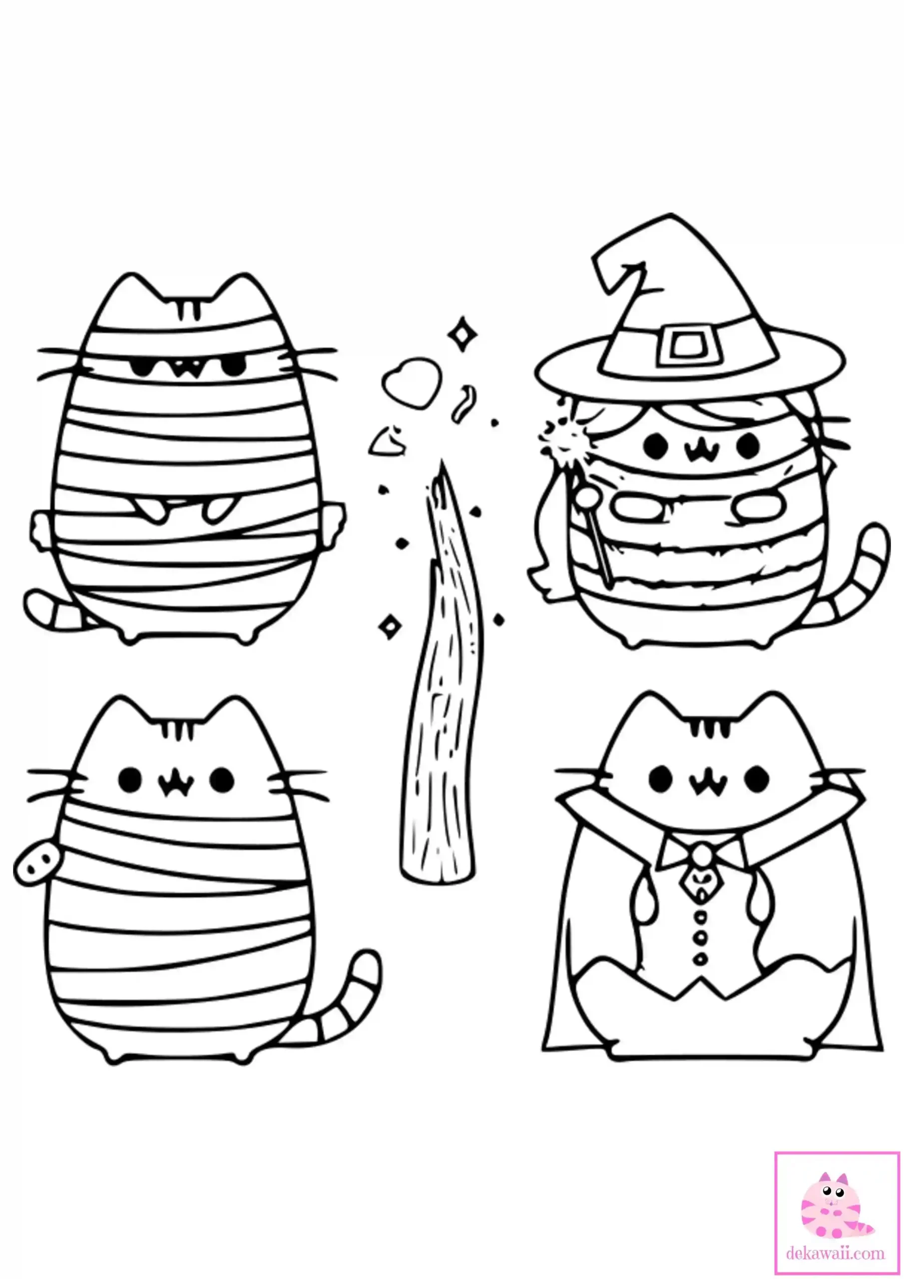 Dibujos de halloween gatitos halloween