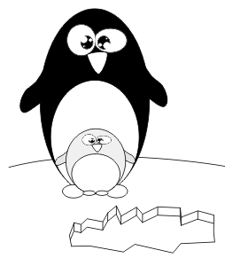 Pingüino kawaii